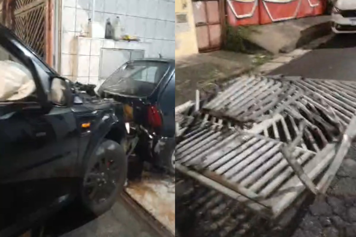 Mulher bêbada e sem CNH invade casa com SUV e briga com morador. Veja