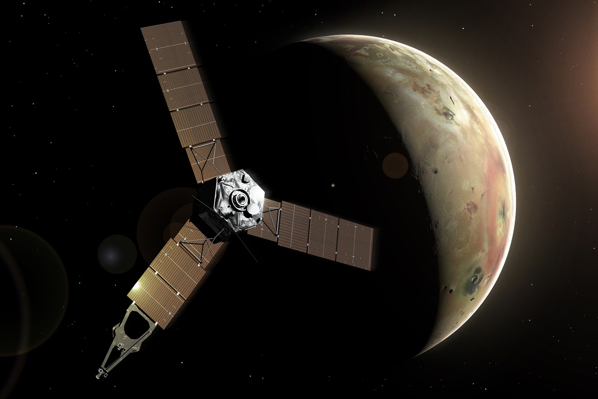Imagem colorida de uma sonda espacial - Metrópoles