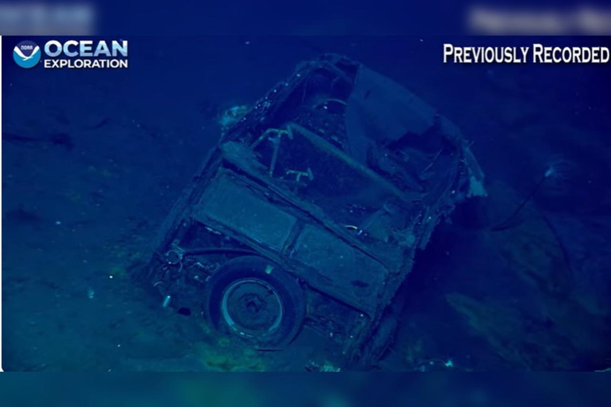 Fotos: carro é encontrado em navio naufragado da 2ª Guerra Mundial