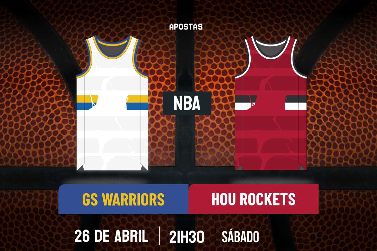 Palpite Golden State Warriors x Houston Rockets – NBA – 26/04/2025