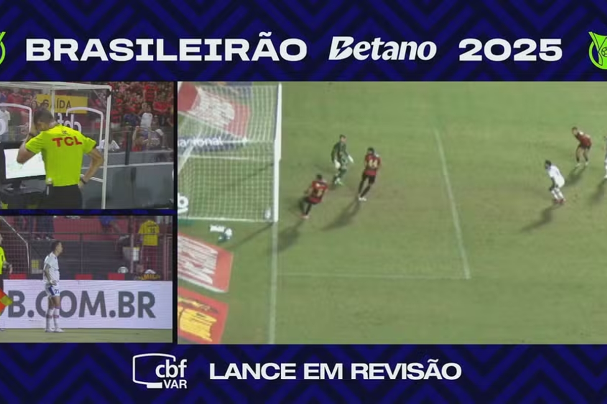 Árbitro leva 8 minutos para tomar decisão em Sport x Fortaleza. Veja
