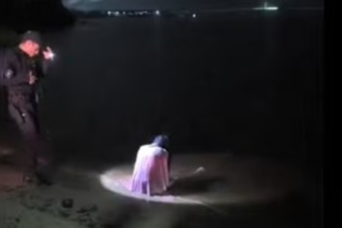 Vídeo: guardas flagram mulher de branco ensanguentada na beira de rio