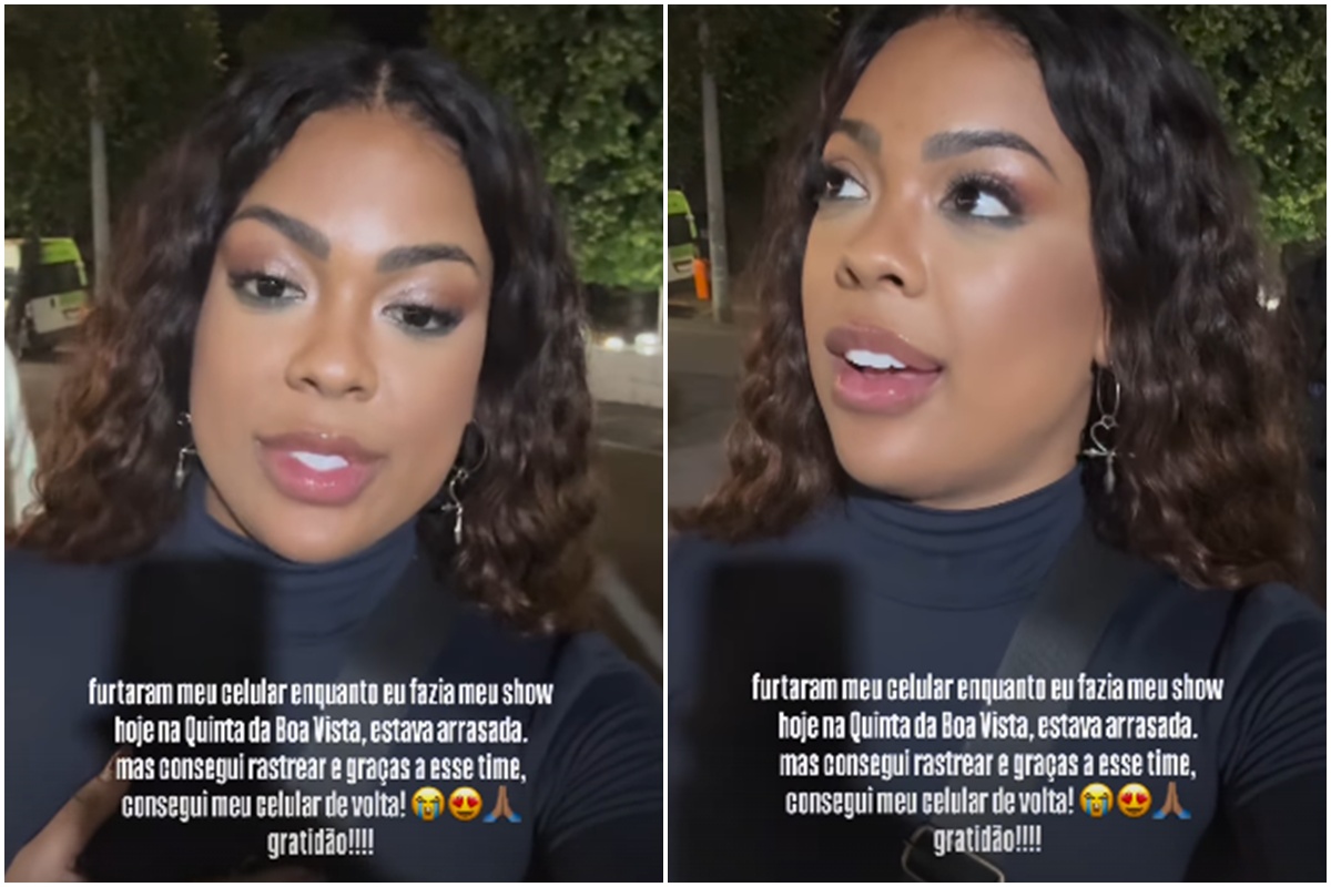 Cantora tem celular furtado durante show no Rio de Janeiro