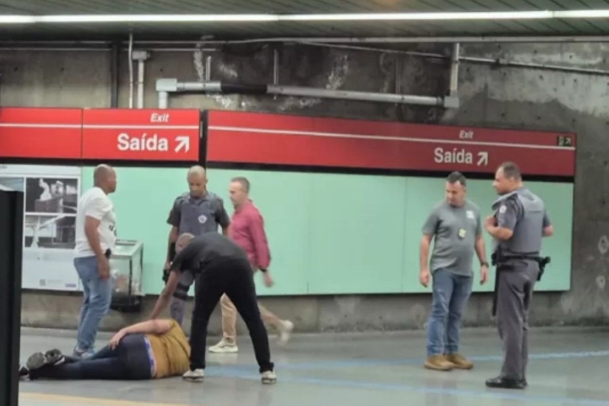 Suspeito é baleado no metrô Santa Cecília ao tentar fugir da polícia