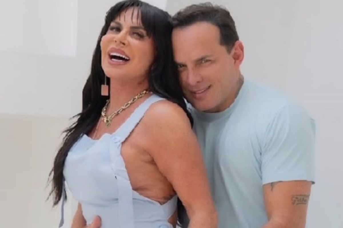 Gretchen posta fotos picantes com o marido nas redes sociais: “Todo dia”