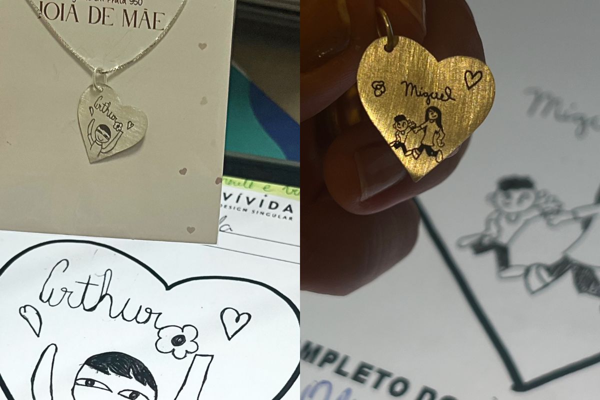 Vívida Design Singular homenageia mães ao eternizar desenho de filhos