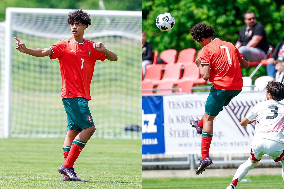Cristiano Ronaldo parabeniza filho por estreia na seleção sub-15