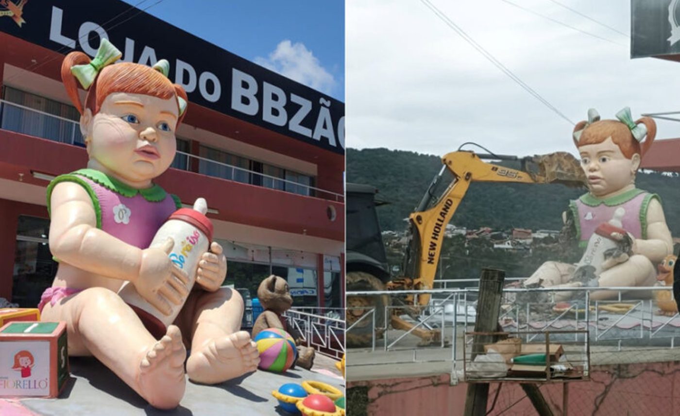O que está por trás da demolição do “bebezão” da BR-470 em SC