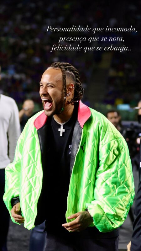 Foto colorida de post de Neymar nas redes sociais - Metrópoles
