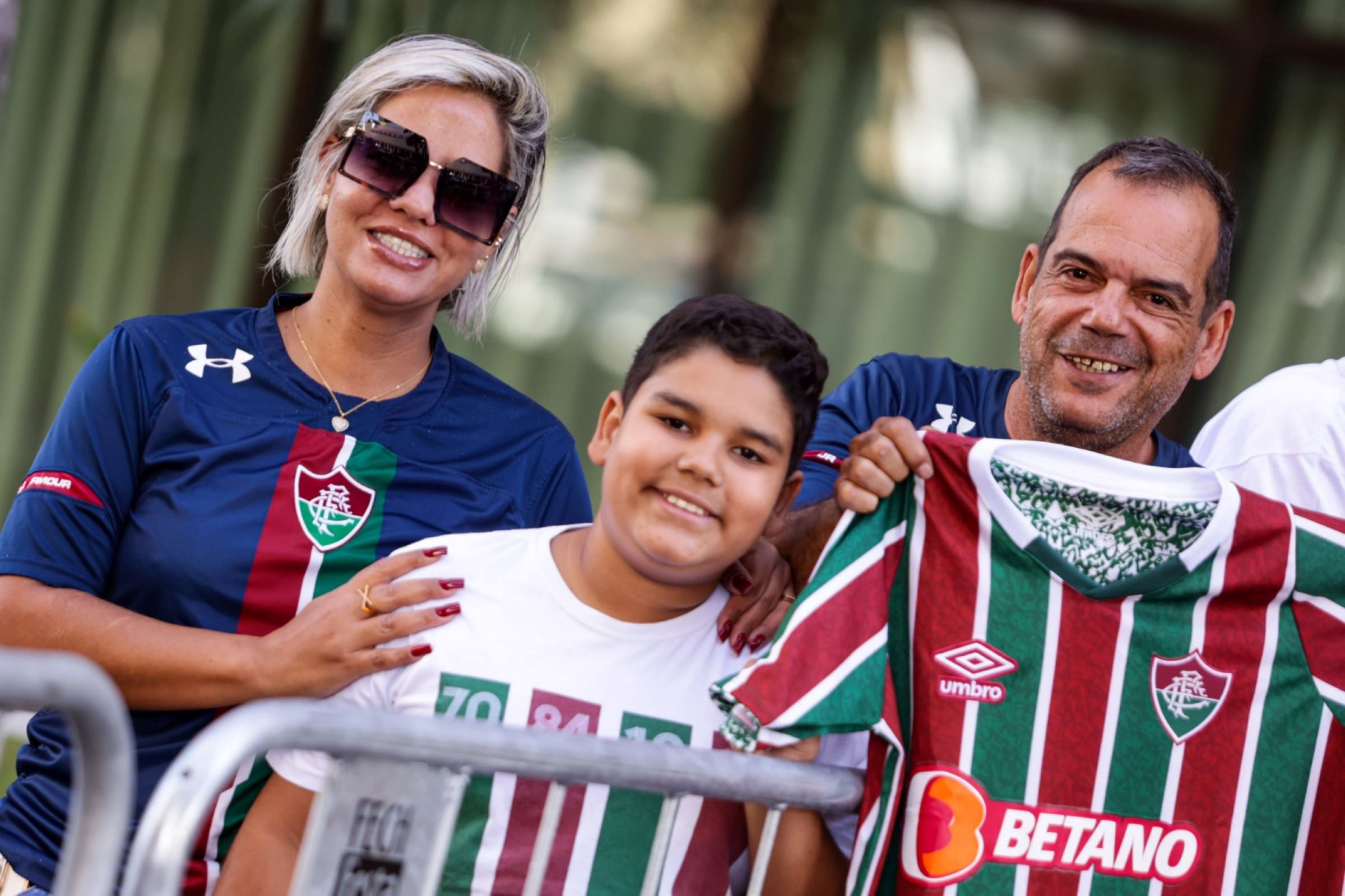 Imagem colorida da recepção do Fluminense no DF- Metrópoles