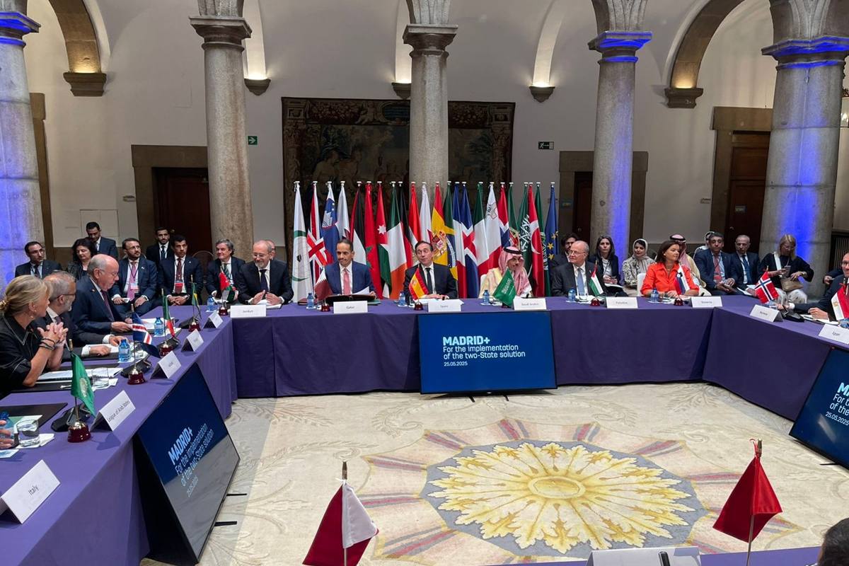 Reunião de líderes de 20 países discute criação do Estado palestino
