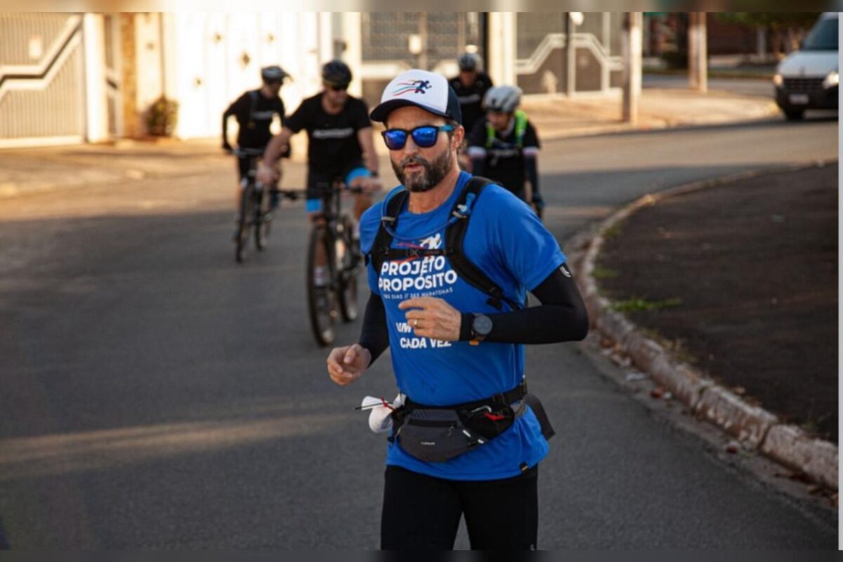 Hugo Farias correu os 42,195 km de uma maratona todos os dias