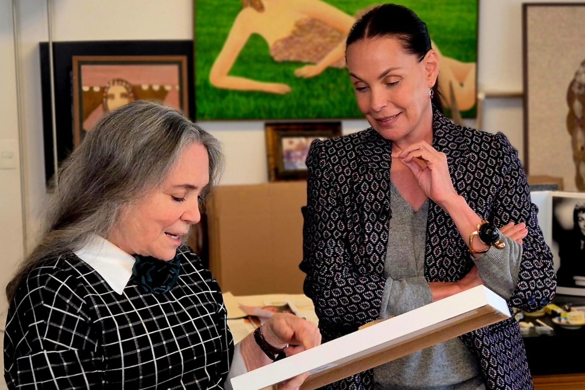 Regina Duarte e Carolina Ferraz se reencontram após briga