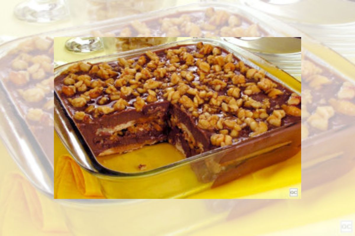 Pavê com pé de moleque traz crocância e sabor à sobremesa; aprenda