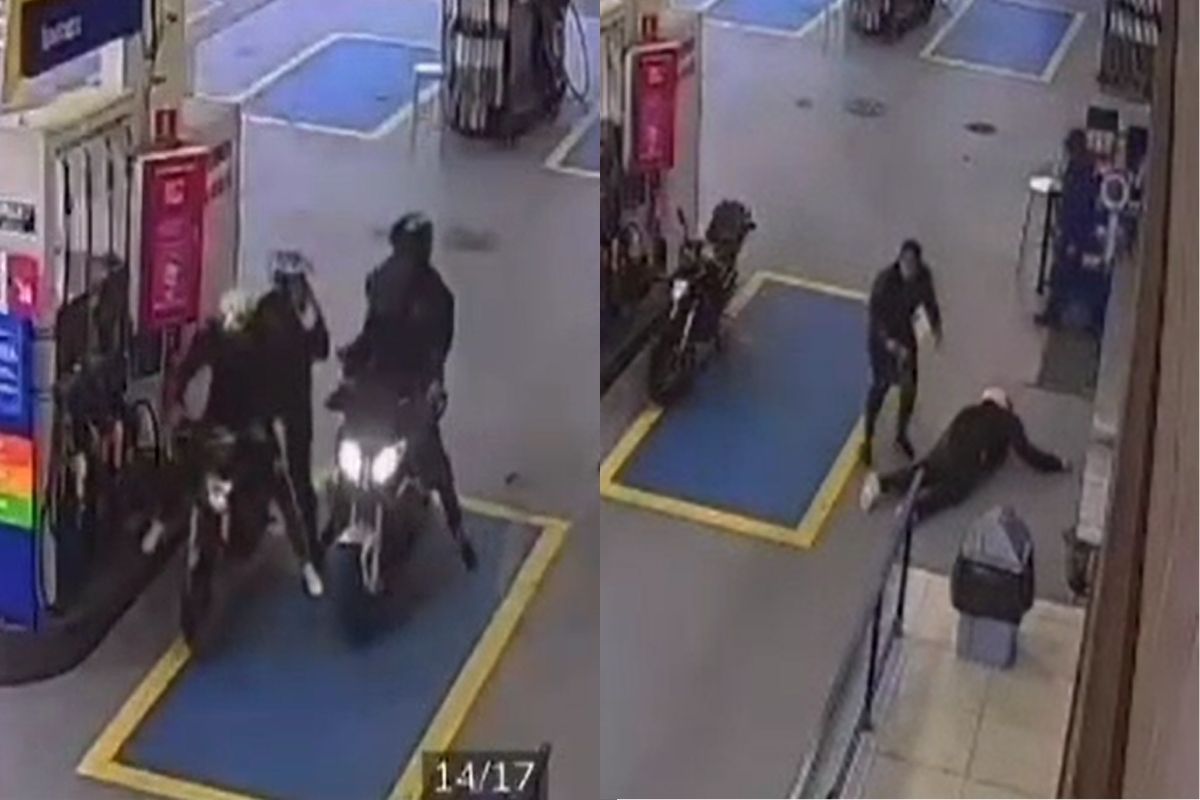 Vídeo: homem é perseguido e assassinado em posto de combustíveis em SP