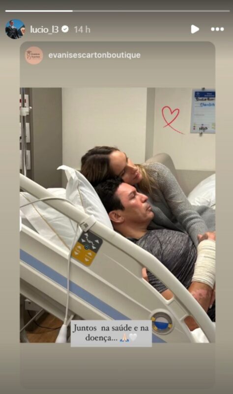 Foto colorida de zagueiro lúcio queimado - Metrópoles