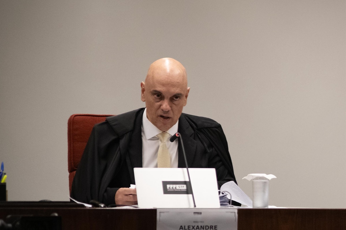 Imagem colorida de Alexandre de Moraes - Metrópoles