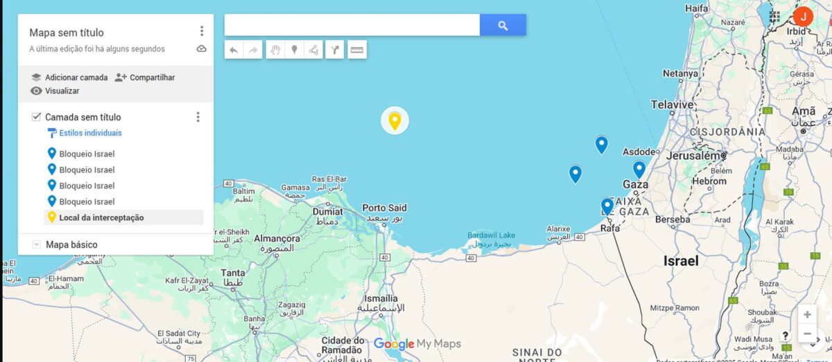 Mapa mostra áreas de bloqueio de Israel na Faixa de Gaza - Metrópoles