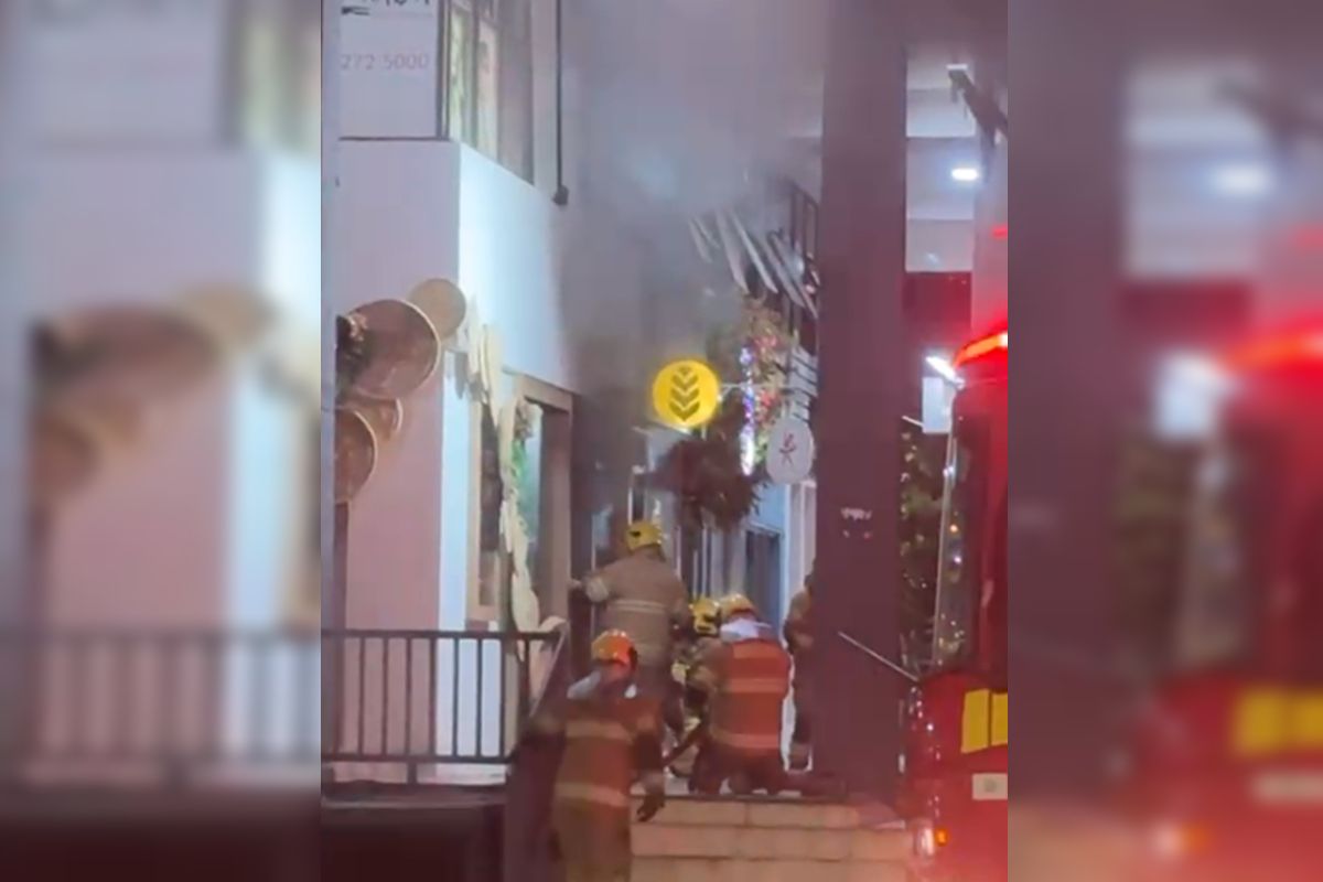 Vídeo: incêndio em loja assusta moradores da Asa Norte