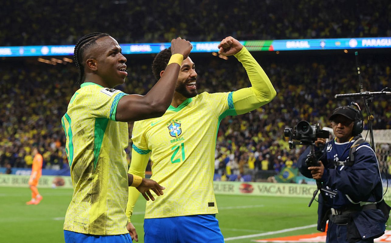 Com gol de Vini Jr., Brasil fica perto da vaga na Copa; siga ao vivo