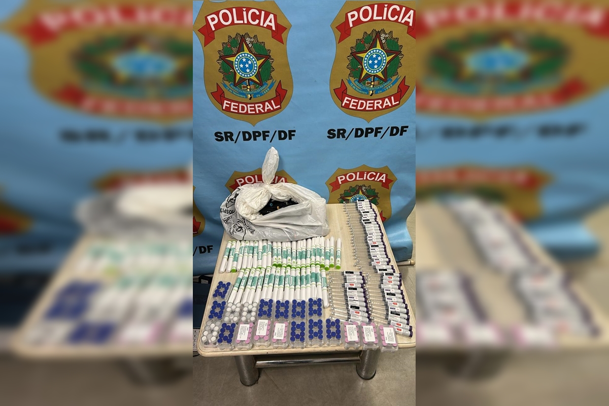 PF apreende mounjaro avaliado em R$ 320 mil no Aeroporto de Brasília