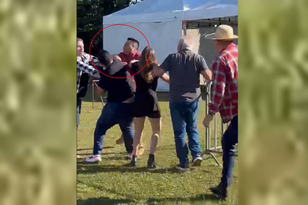 Vídeo: porradaria come solta após pai agredir criança em festa junina