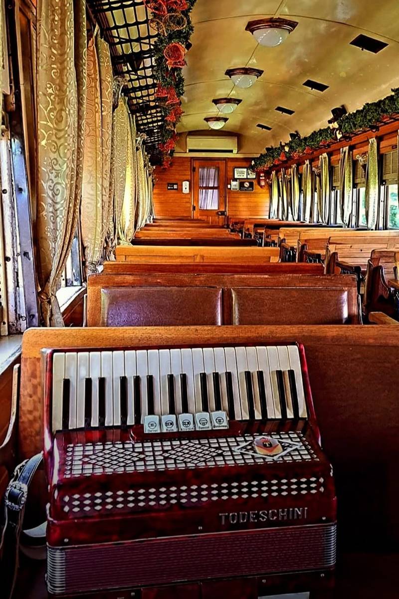Foto colorida de interior de trem - Metrópoles