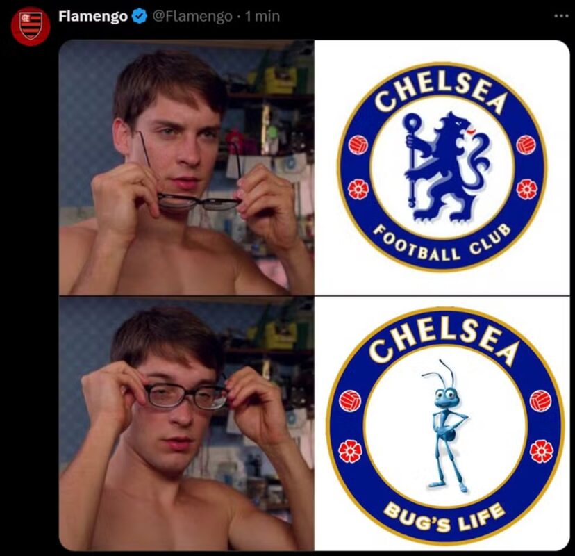 Flamengo provoca Chelsea nas redes sociais - Metrópoles