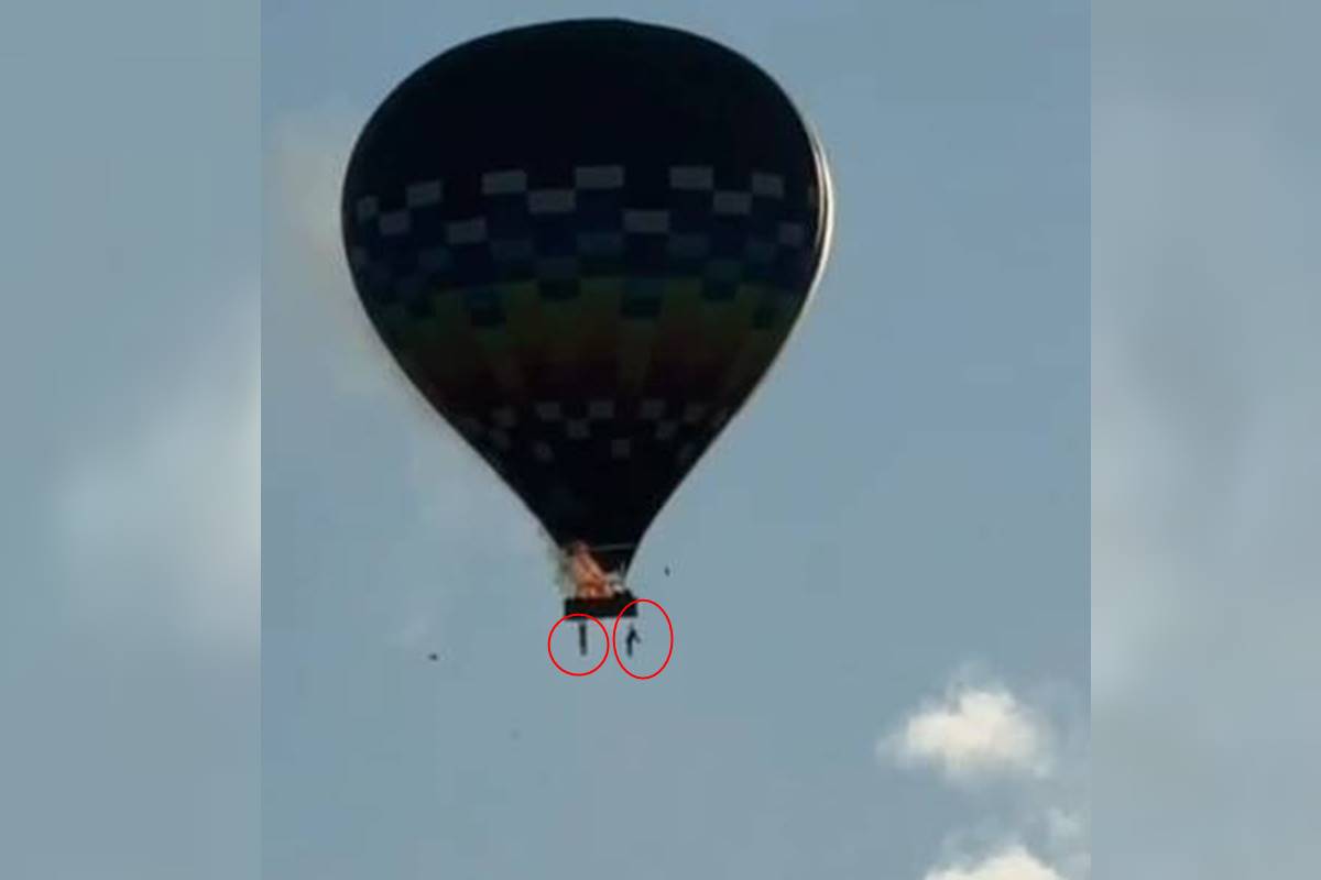 Vídeo mostra passageiros pulando de balão em SC; 8 pessoas morreram