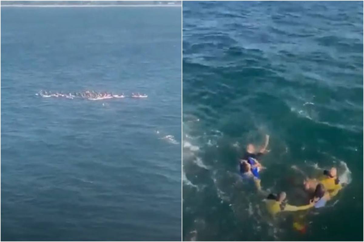 RJ: ventania arrasta stand up paddle e 73 pessoas são retiradas do mar