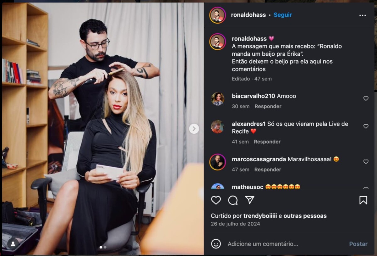 Erika Hilton paga seus dois maquiadores com verba da Câmara