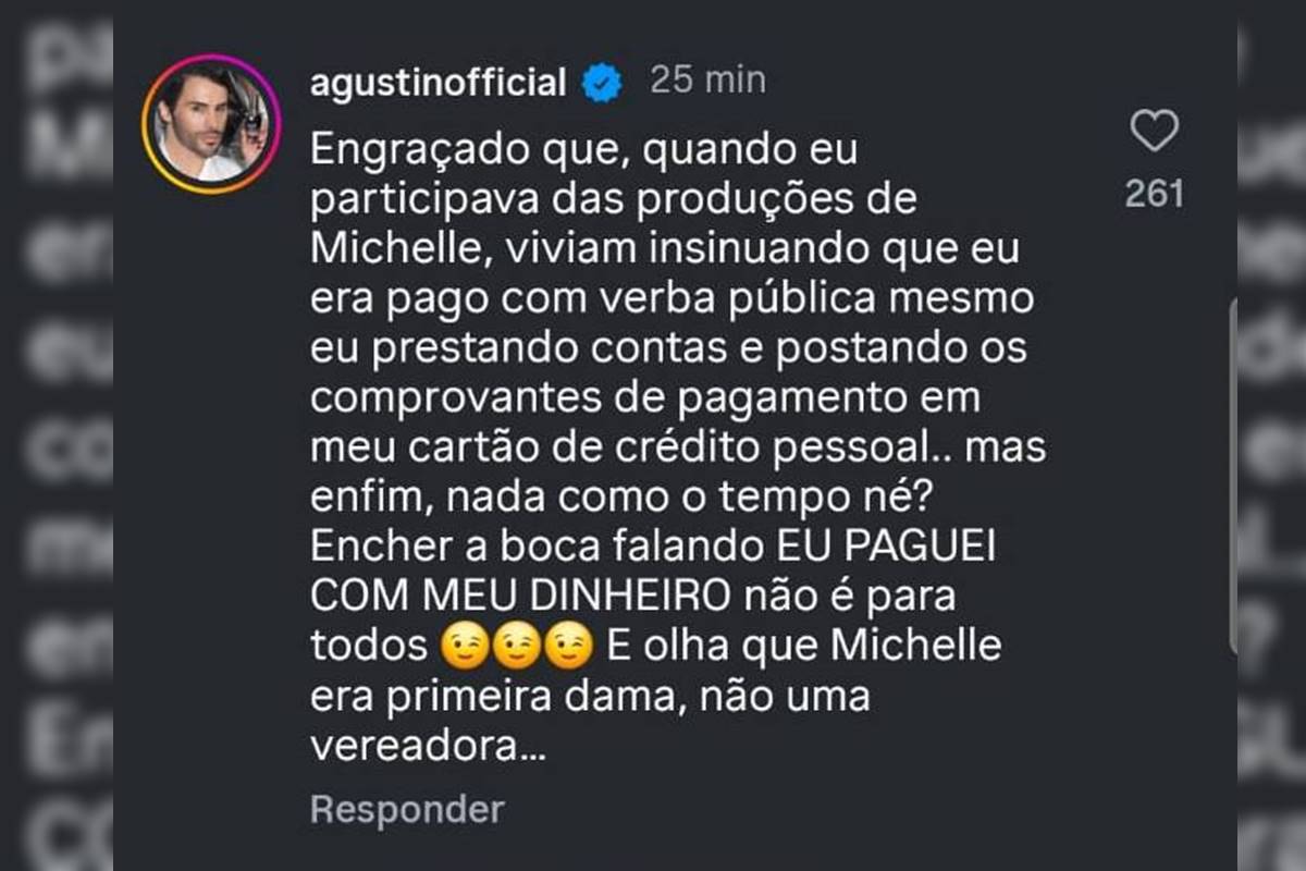 Agustin, maquiador de Michello Bolsonaro, ironiza denúncia contra Erika Hilton - Metrópoles