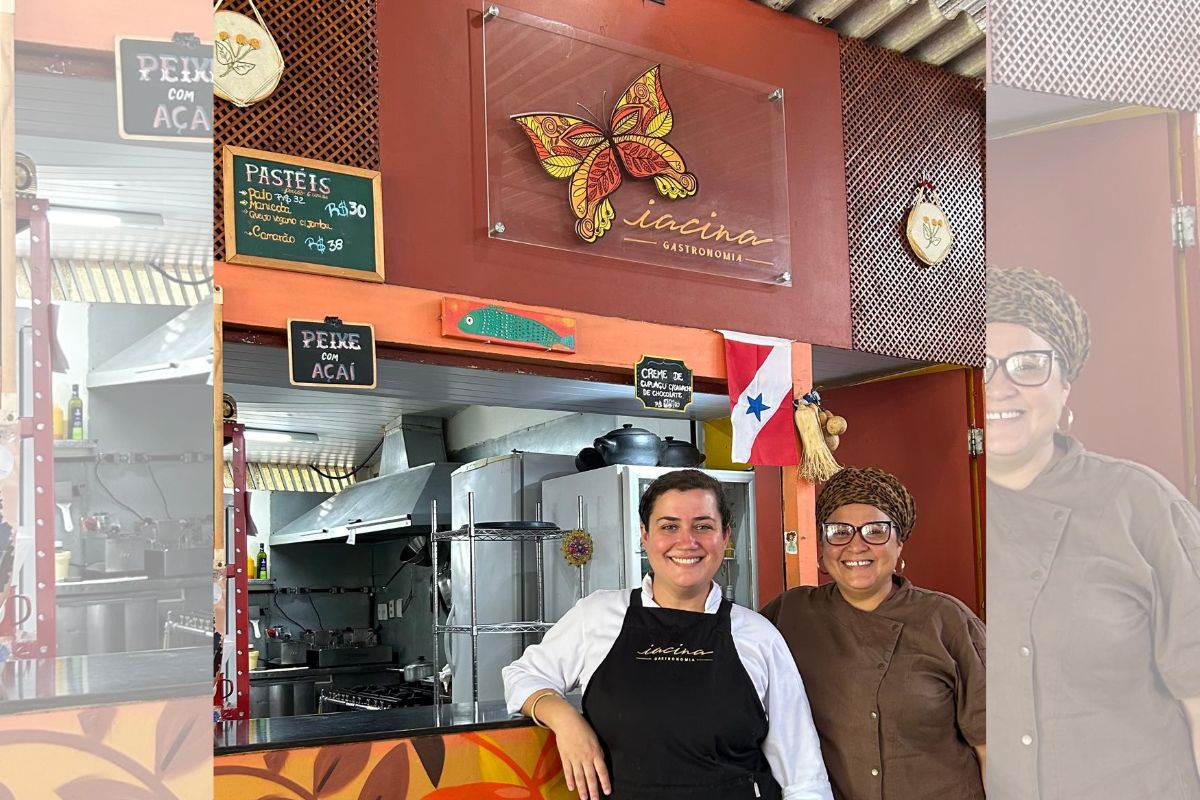 Foto colorida dos chefs Monica Nunes e Barbara Bicicalho