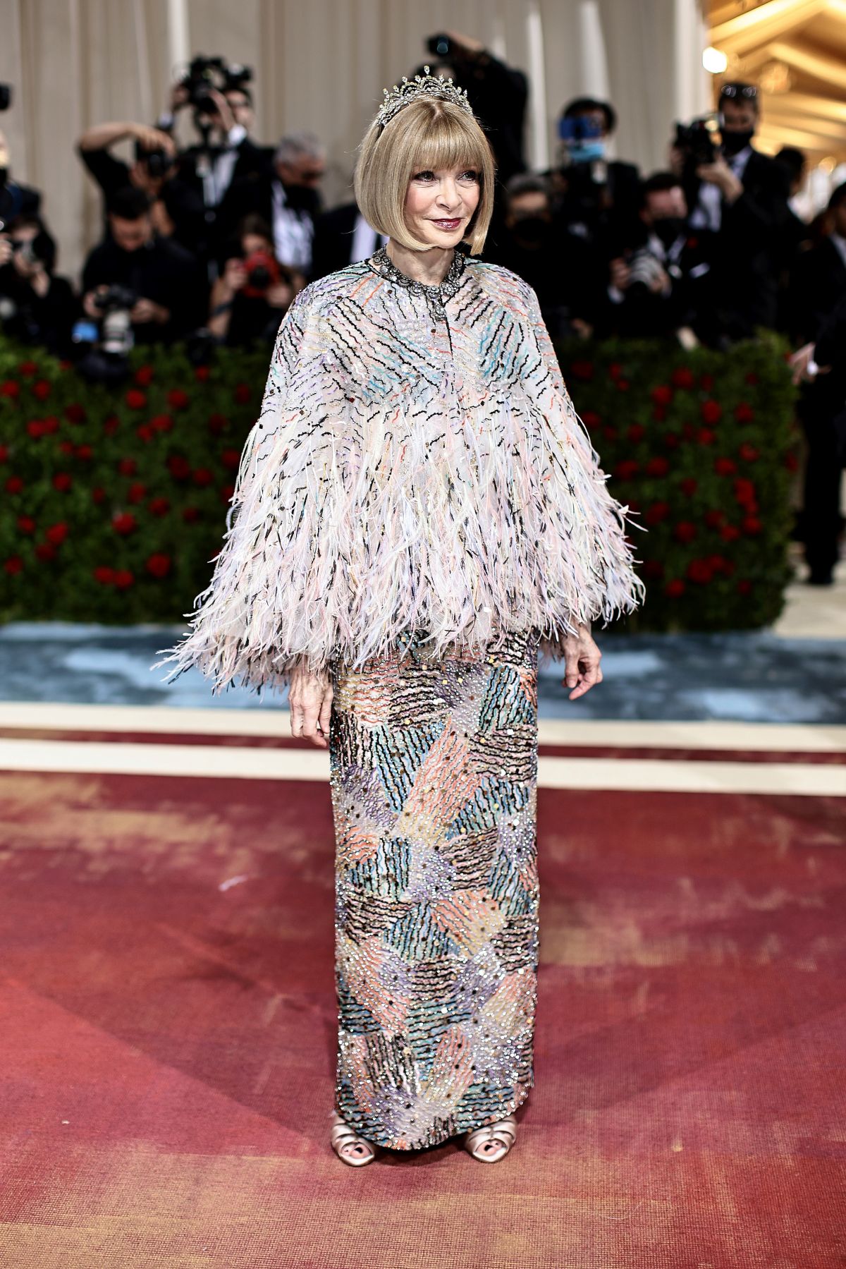 Foto com cor. Anna no Met Gala 2022, com o tema In America: An Anthology of Fashion - Metrópoles