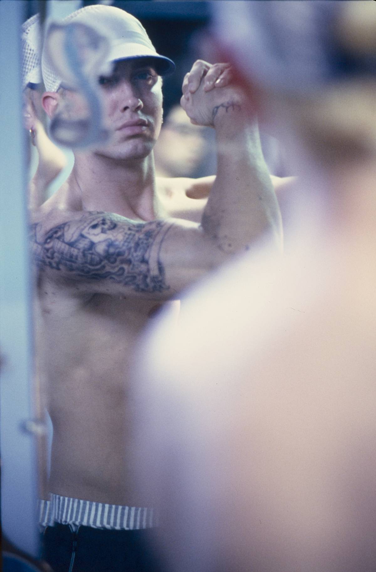 Eminem com cueca exposta - Metrópoles