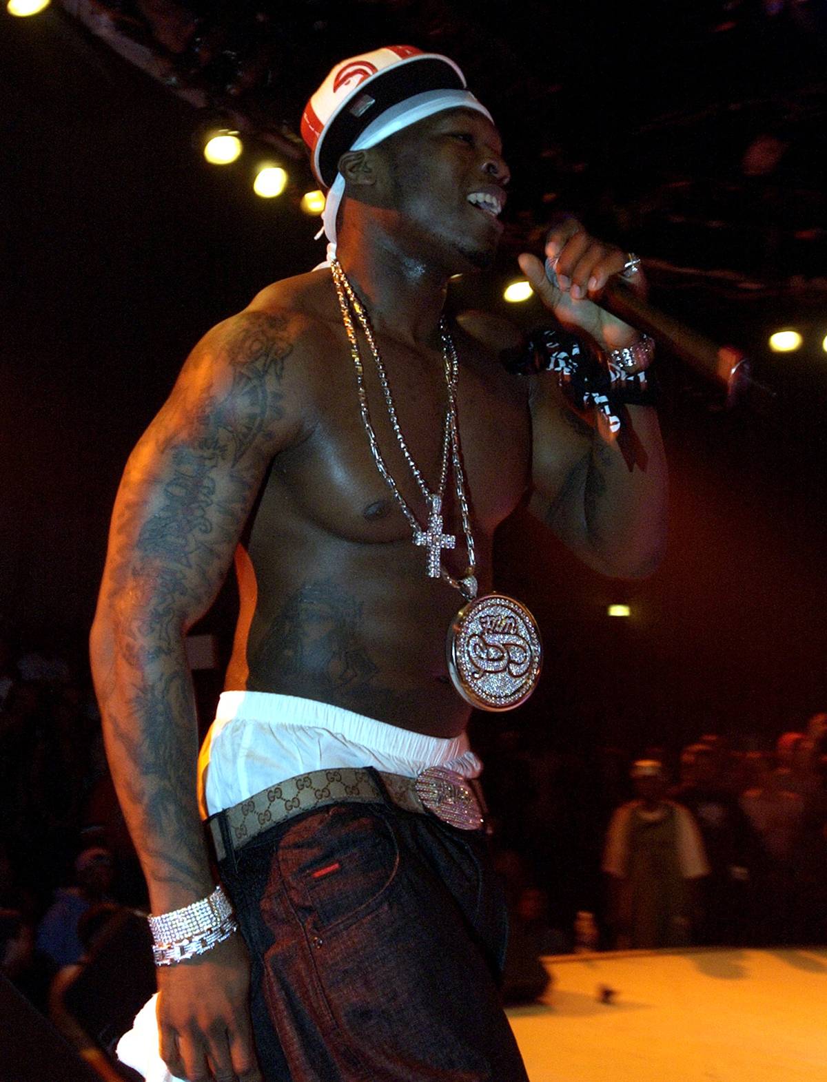 50 Cent com cueca exposta - Metrópoles