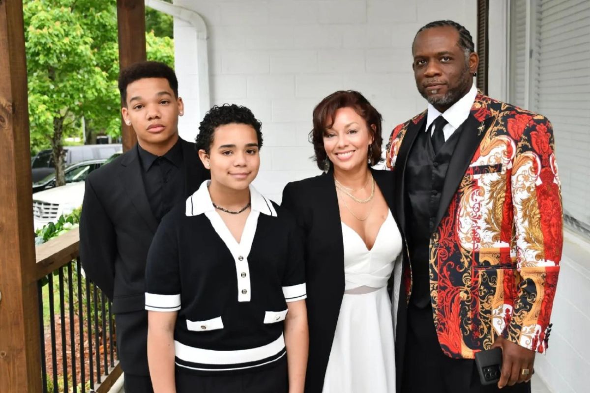 foto colorida família de Desiree