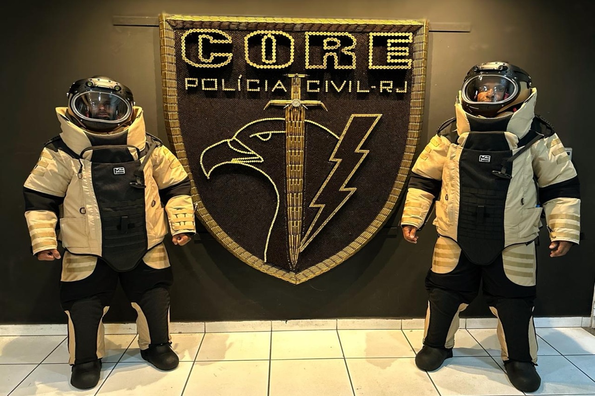 Tecnologia e proteção: Esquadrão Antibomba da PCERJ tem nova armadura