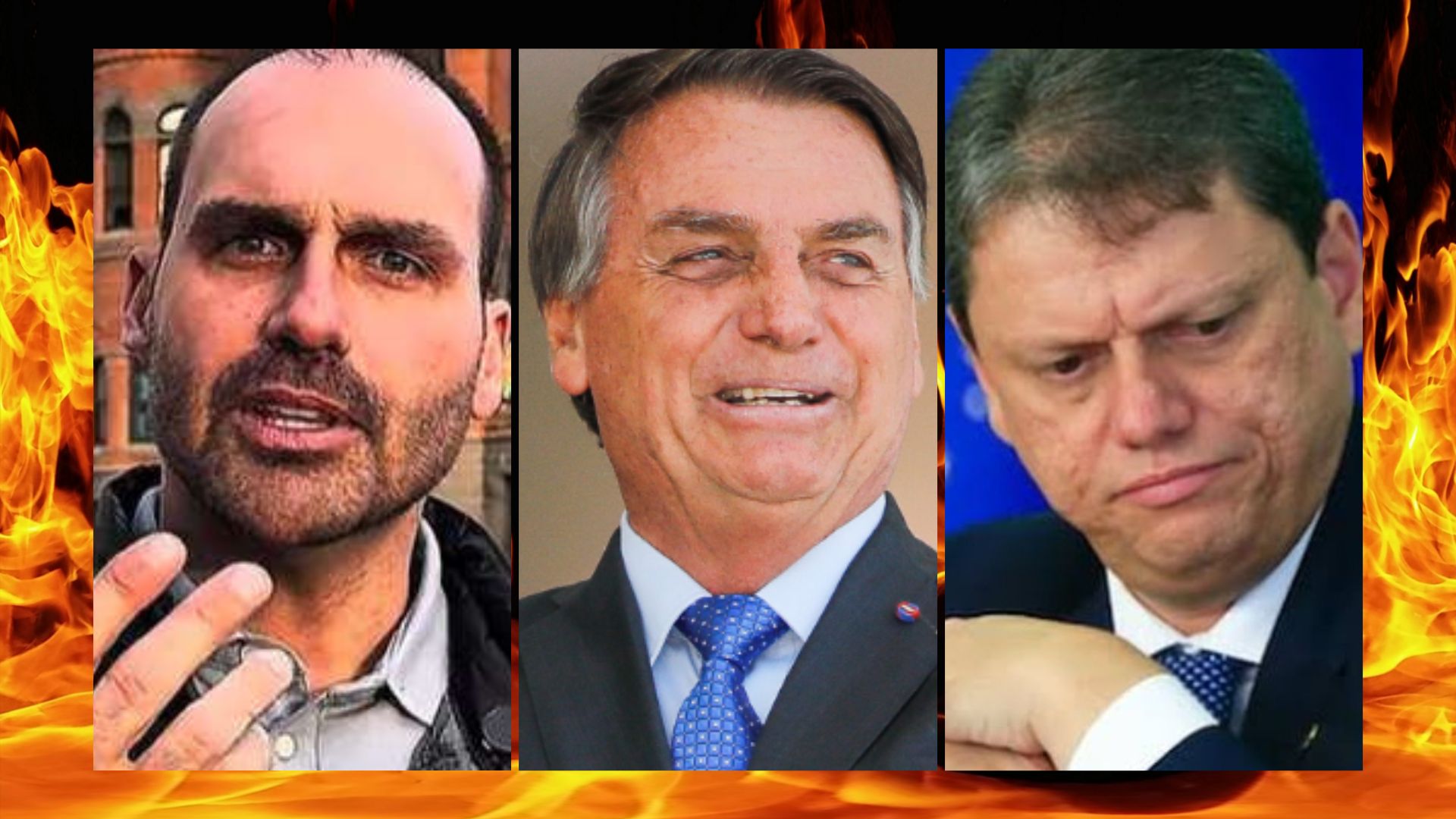 Eduardo Bolsonaro ataca de novo Tarcísio: garoto de recados do pai?