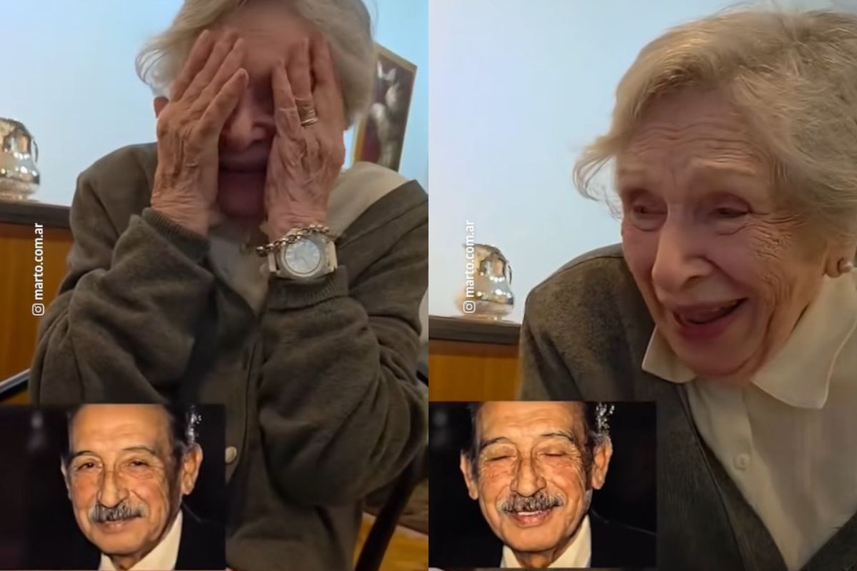 Idosa se emociona ao ver marido falecido recriado por IA e encanta web