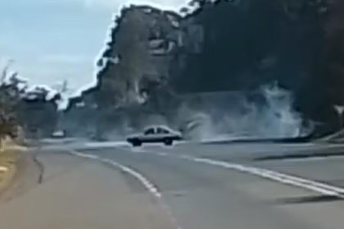 Vídeo: motorista faz “cavalo de pau” em rodovia e é abordado pela PM