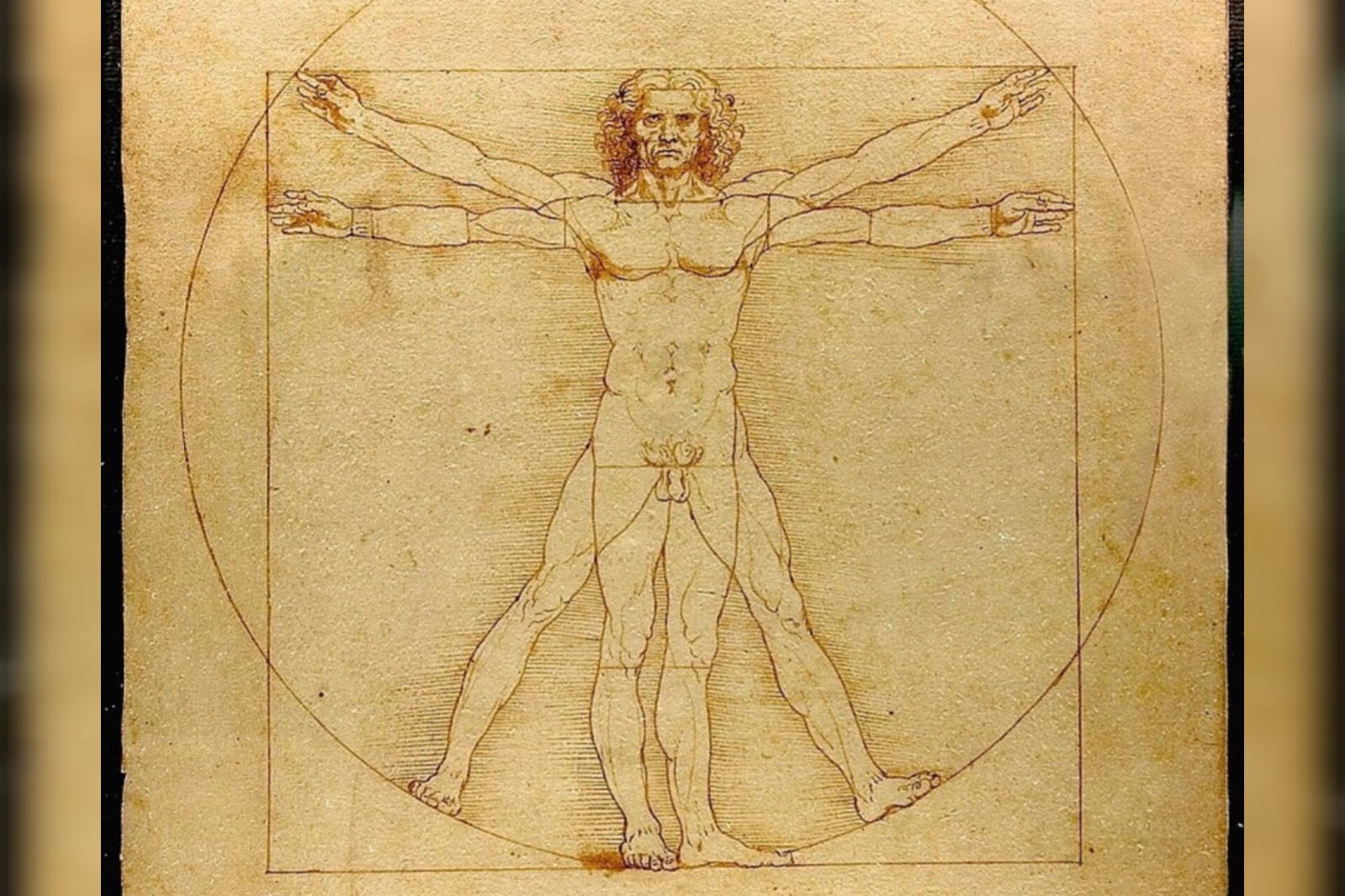 Detalhe na virilha do Homem Vitruviano explica mistério de Da Vinci