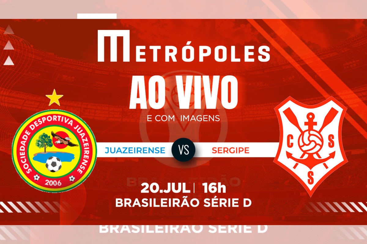 Série D: assista ao vivo e com imagens Juazeirense-BA e Sergipe-SE
