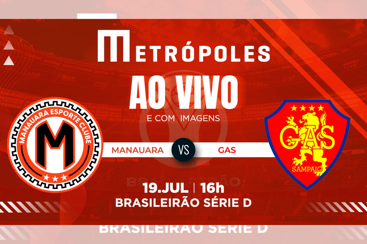 Série D: assista ao vivo e com imagens Manauara-AM x GAS-RR