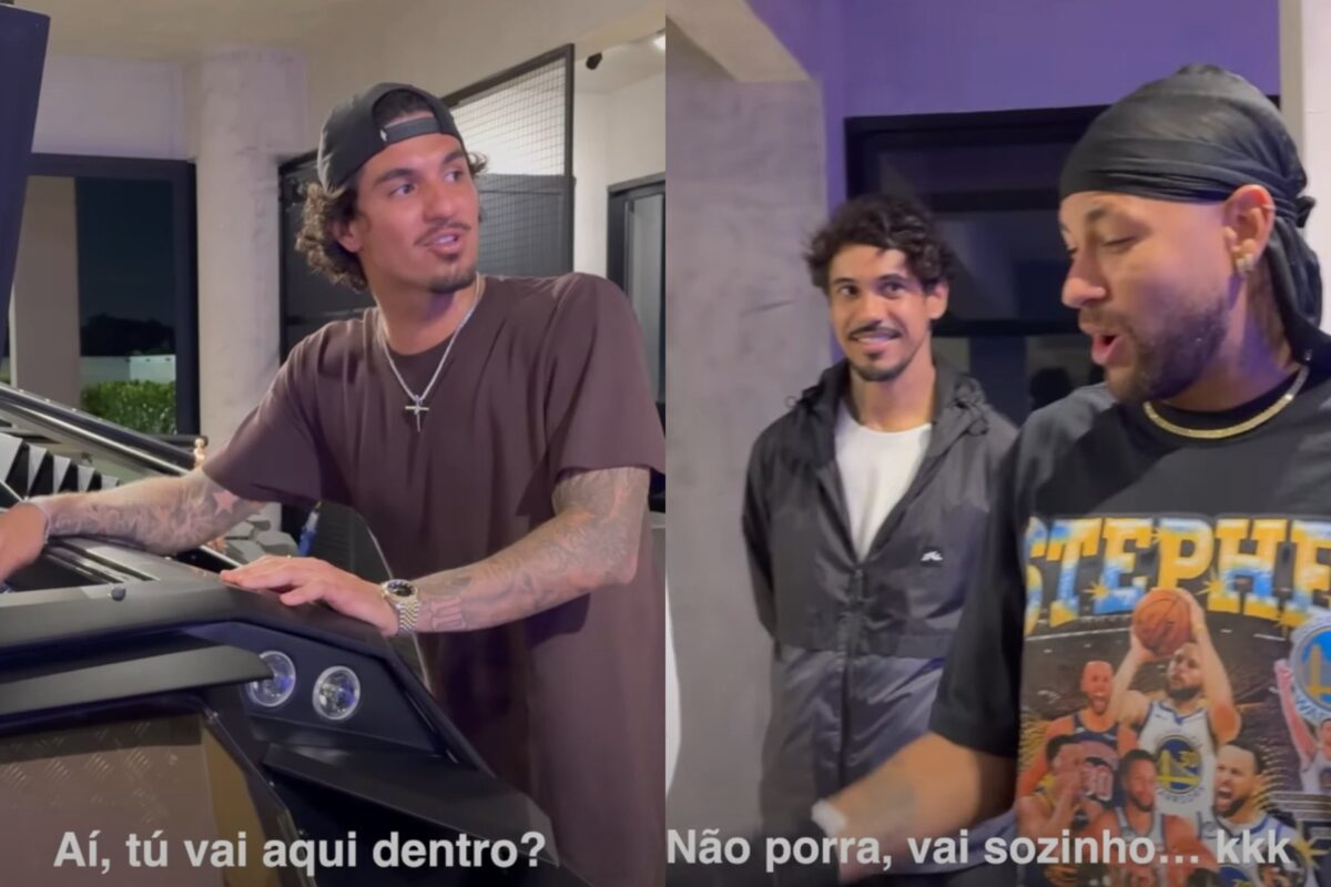 Vídeo: Gabriel Medina fica fascinado com Batmóvel de Neymar