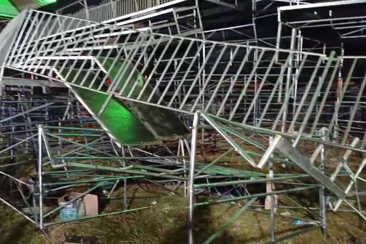 Arquibancada de rodeio desaba e 60 pessoas ficam feridas. Vídeo