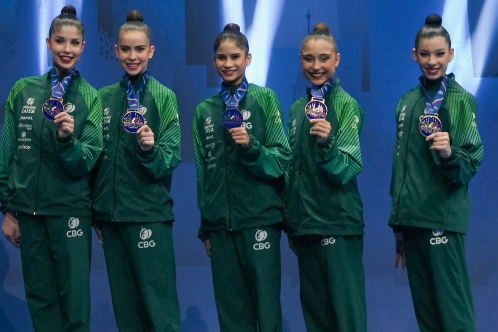 Após ouro, Brasil leva bronze na Copa do Mundo de ginástica rítmica