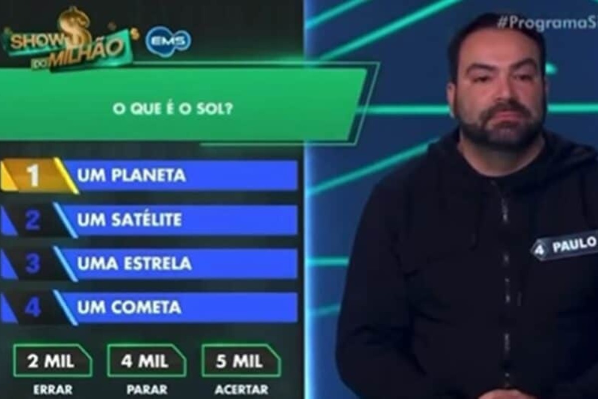 Vídeo: participante se enrola e erra pergunta fácil no Show do Milhão