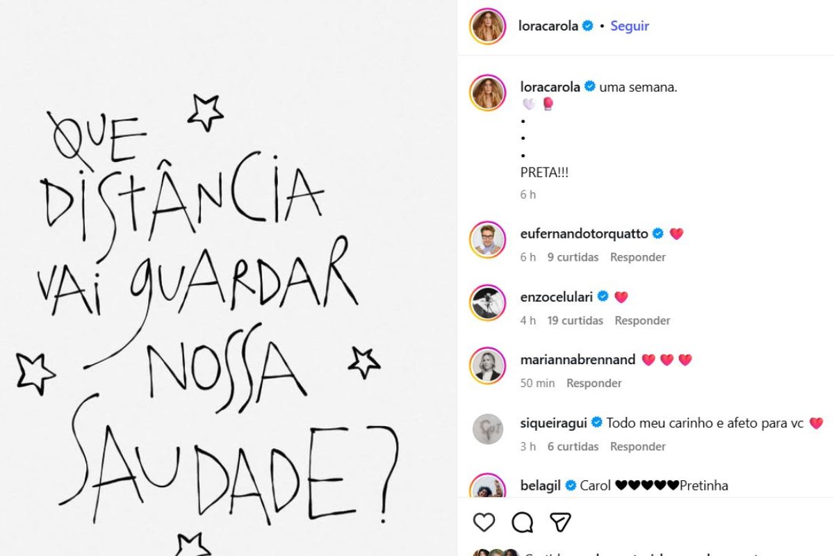 Post de Carolina Dieckmmann