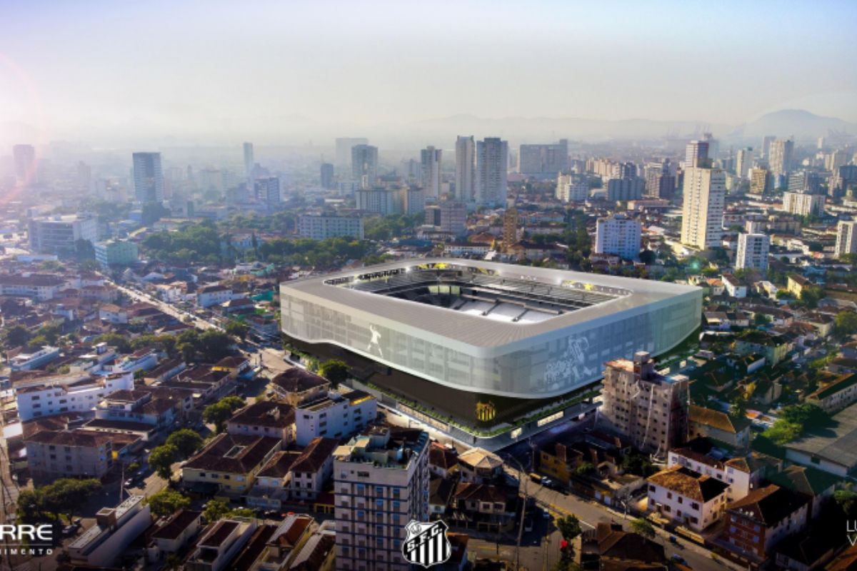 Projeto de novo estádio do Santos divide opiniões de torcedores. Veja